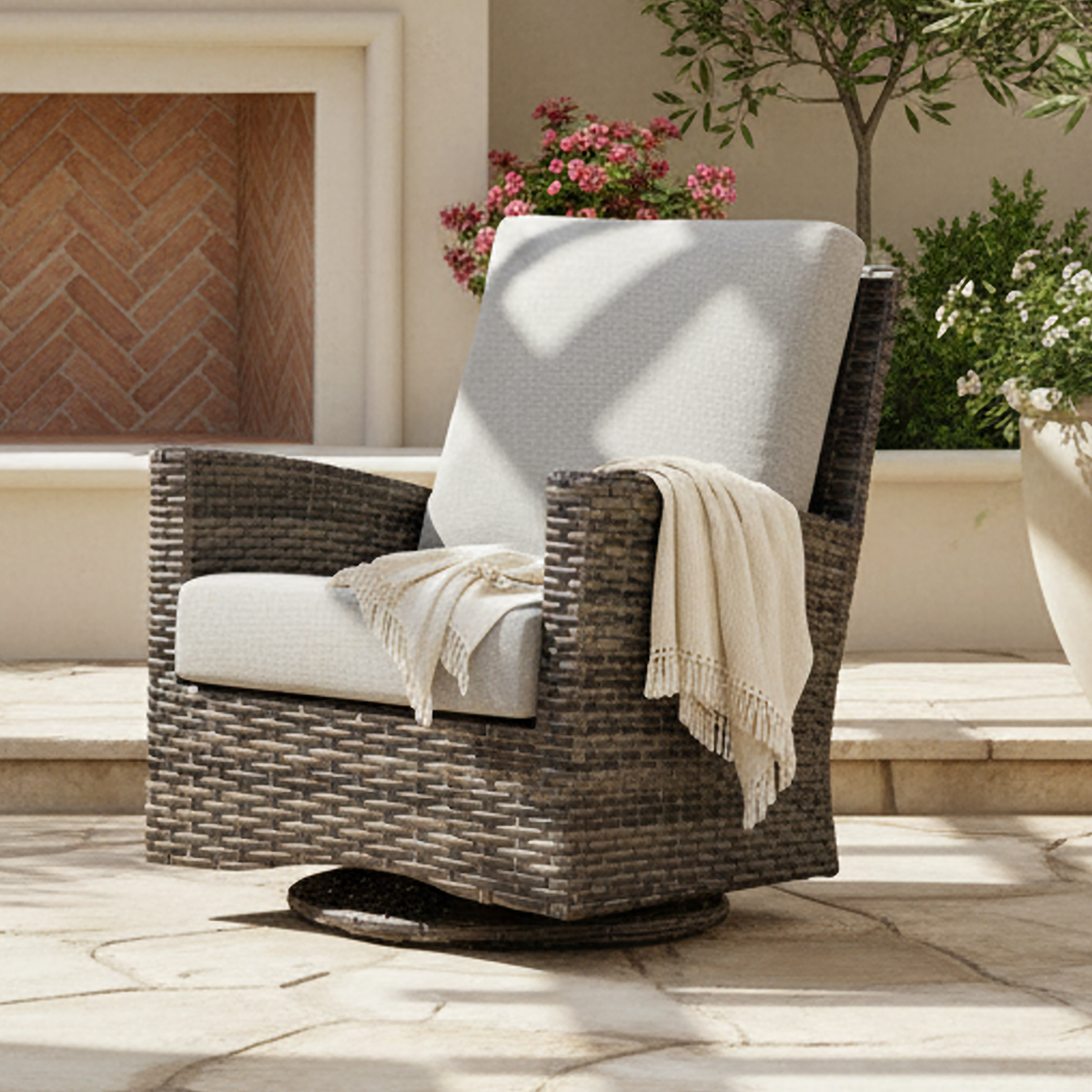 HI-BACK SWIVEL GLIDING LOUNGE